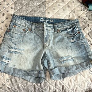 Aeropostale Boyfriend Shorts light Blue Denim